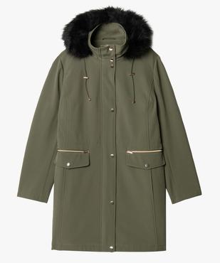 Manteau à capuche fantaisie femme grande taille vue4 - GEMO (G TAILLE) - GEMO