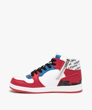 Baskets garçon mid-cut zippées multicolores - Naruto vue3 - NARUTO - GEMO
