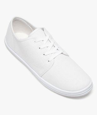 Chaussures basses homme style tennis en toile unies à lacets vue5 - GEMO (SPORTSWR) - GEMO
