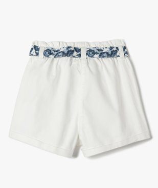 Short fille avec ceinture imprimée - LuluCastagnette vue5 - LULUCASTAGNETTE - GEMO