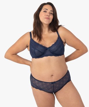 Shorty en dentelle et tulle femme grande taille vue3 - GEMO(HOMWR FEM) - GEMO