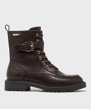 Boots lacets avec bride à boucle femme - LuluCastagnette vue1 - LULUCASTAGNETTE - GEMO