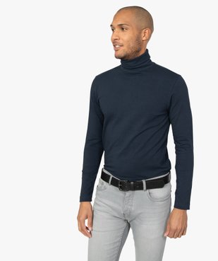 Tee-shirt homme ajusté à col roulé vue1 - GEMO (HOMME) - GEMO