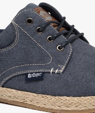 Baskets en toile tige basse avec semelle de corde homme - Lee Cooper vue6 - LEE COOPER - GEMO