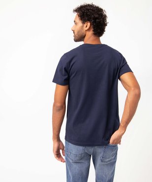 Tee-shirt homme avec inscription velours – Camps United vue3 - CAMPS UNITED - GEMO