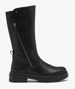Bottes esprit biker à semelle crantée femme vue1 - GEMO (CASUAL) - GEMO