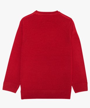 Pull de Noël garçon avec motif Père Noël et renne vue3 - GEMO (ENFANT) - GEMO