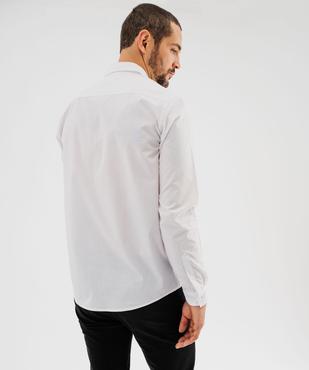 Chemise manches longues regular fit unie facile à repasser homme vue8 - GEMO (HOMME) - GEMO