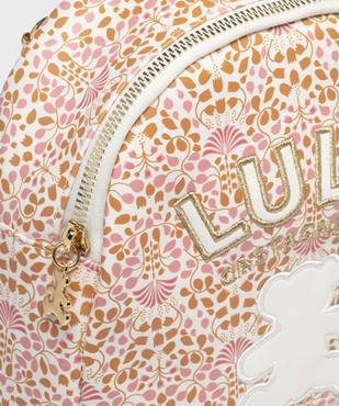 Sac à dos à motifs fleuris fille - LuluCastagnette vue4 - LULUCASTAGNETTE - GEMO