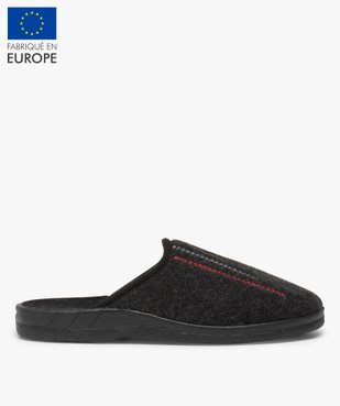 Chaussons homme forme mules avec broderie  vue1 - GEMO(HOMWR HOM) - GEMO