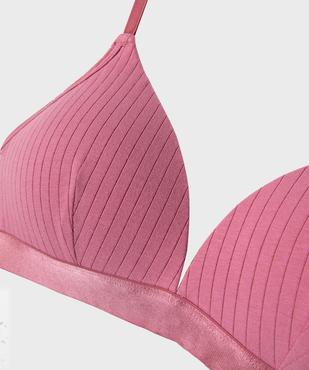 Soutien-gorge triangle à bonnets moussés sans armatures fille vue2 - GEMO 4G FILLE - GEMO