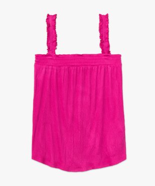 Haut de pyjama femme forme débardeur froncé vue4 - GEMO(HOMWR FEM) - GEMO