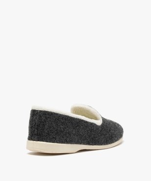Chaussons femme style slippers en feutrine brodée vue4 - GEMO(HOMWR FEM) - GEMO