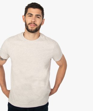 Tee-shirt homme à manches courtes uni vue2 - GEMO C4G HOMME - GEMO