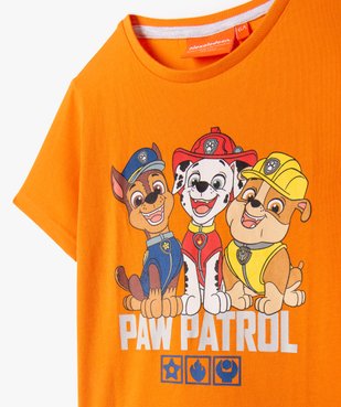 Pyjashort garçon bicolore avec motif - Pat Patrouille vue2 - PAT PATROUILLE - GEMO