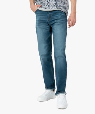 Jean homme coupe Straight avec marques d’usure vue2 - GEMO (HOMME) - GEMO