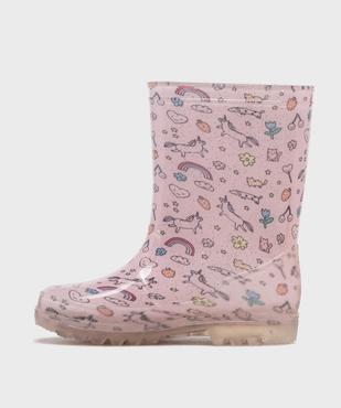 Bottes de pluie imprimées et pailletées fille - Lovely Wings vue3 - LOVELY WINGS - GEMO