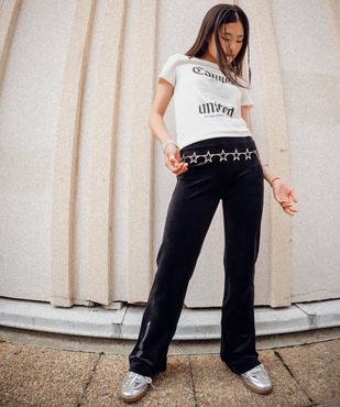 Tee-shirt court imprimé fille - CAMPS UNITED vue3 - CAMPS US GEMO FOR GOOD - GEMO
