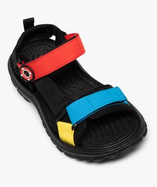 Sandales sport garçon à brides textiles multicolores vue5 - GEMO (ENFANT) - GEMO