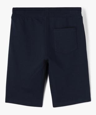Bermuda en maille avec ceinture élastique garçon vue3 - GEMO (JUNIOR) - GEMO