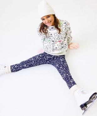 Sweat en molleton imprimé fille - Gémo x Lulu la Nantaise vue1 - GEMO 4G FILLE - GEMO