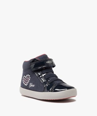 Baskets mid-cut bébé fille à zip et scratch - Geox vue2 - GEOX - GEMO