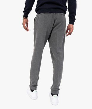 Pantalon homme en toile stretch avec taille élastiquée vue3 - GEMO (HOMME) - GEMO