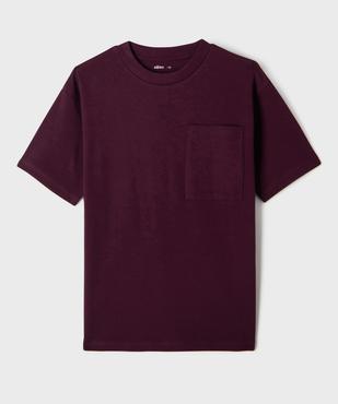 Tee-shirt uni à poche garçon vue1 - GEMO (JUNIOR) - GEMO