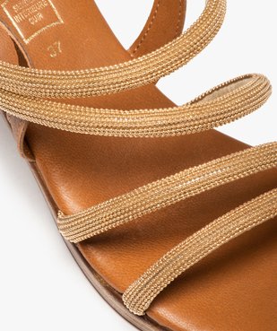 Sandales femme à talon avec brides tubulaires scintillantes vue6 - GEMO(URBAIN) - GEMO