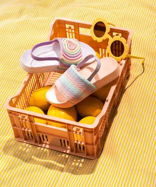 Mules de plage à bride scintillante avec élastique fille vue7 - GEMO (PLAGE) - GEMO