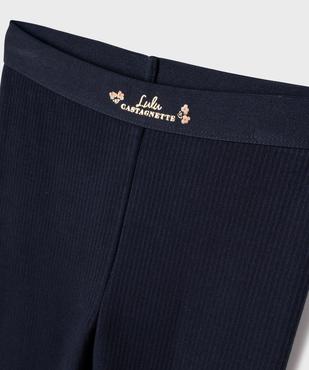 Legging en maille côtelée doublure chaude fille - LuluCastagnette vue2 - LULUCASTAGNETTE - GEMO