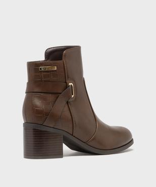  Boots à talon bi-matières femme - LuluCastagnette vue4 - LULUCASTAGNETTE - GEMO