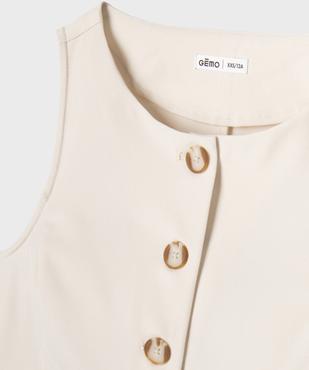 Gilet de costume sans manches fille vue3 - GEMO (JUNIOR) - GEMO