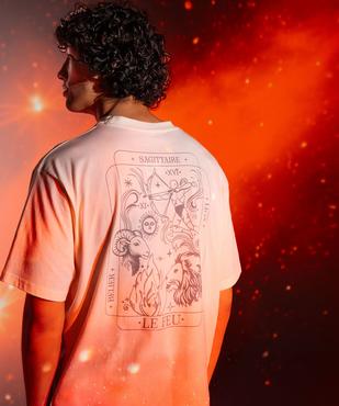 Tee-shirt avec motif poitrine et dos mixte vue1 - GEMO 4G FEMME - GEMO