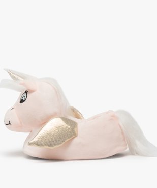 Chaussons fille peluches en forme de licorne vue3 - GEMO (ENFANT) - GEMO