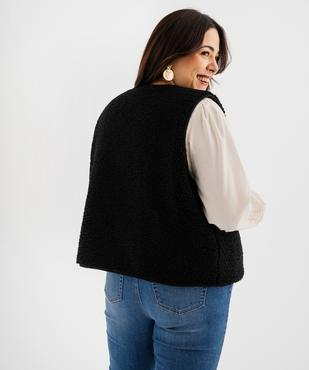 Veste sans manches en sherpa femme grande taille vue3 - GEMO 4G GT - GEMO