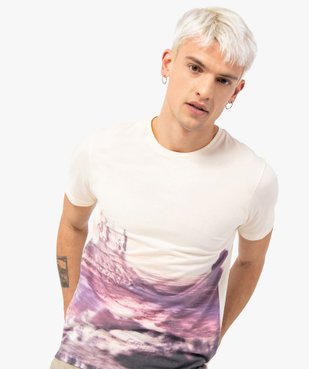 Tee-shirt homme avec motif paysage vue1 - GEMO (HOMME) - GEMO
