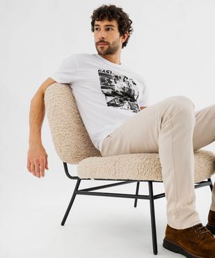 Tee-shirt manches courtes en coton imprimé homme vue1 - GEMO (HOMME) - GEMO