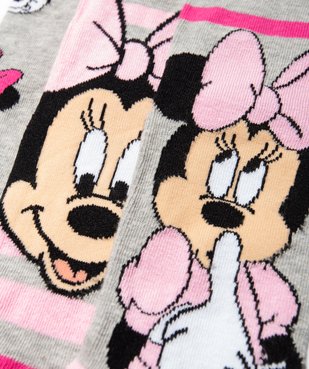 Chaussettes fille à motifs Mickey et Minnie (lot de 3) - Disney   vue2 - MINNIE - GEMO