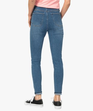 Jean femme en stretch coupe Skinny taille haute vue3 - GEMO(FEMME PAP) - GEMO