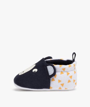 Chaussons de naissance bébé garçon ourson vue3 - GEMO C4G BEBE - GEMO