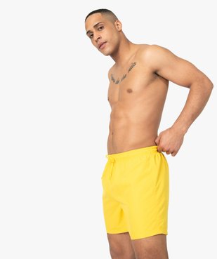 Short de bain homme uni vue1 - GEMO (PLAGE) - GEMO