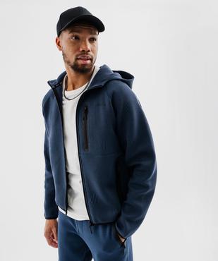 Sweat zippé à capuche spécial sport homme vue1 - GEMO (HOMME) - GEMO