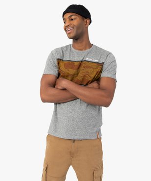 Tee-shirt homme avec motif abstrait vue1 - GEMO (HOMME) - GEMO