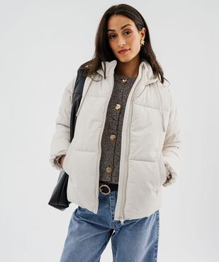 Doudoune à capuche et col montant femme vue1 - GEMO 4G FEMME - GEMO