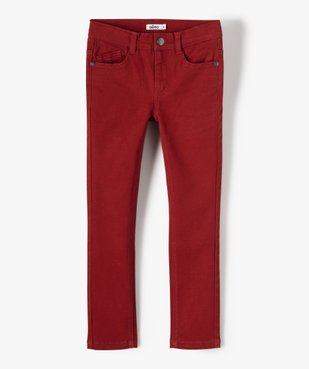 Pantalon garçon coupe skinny en toile extensible vue1 - GEMO (ENFANT) - GEMO
