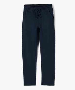 Pantalon en maille avec taille élastique coupe Regular garçon vue1 - GEMO (JUNIOR) - GEMO