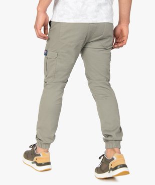 Pantalon homme cargo à taille élastiquée - Roadsign vue3 - ROADSIGN - GEMO