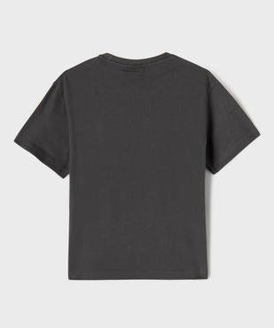 Tee-shirt manches courtes en jersey de coton imprimé garçon - Nirvana vue3 - NIRVANA - GEMO