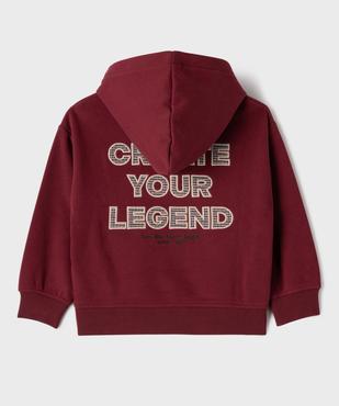 Sweat à capuche avec doublure chaude garçon vue3 - GEMO (ENFANT) - GEMO
